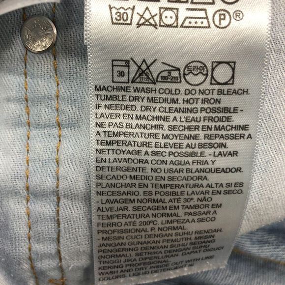 Levi's 505 Men Blue Denim Straight Leg 100% Cotton Jeans Size 34X29 B205 -3 - Picture 11 of 16